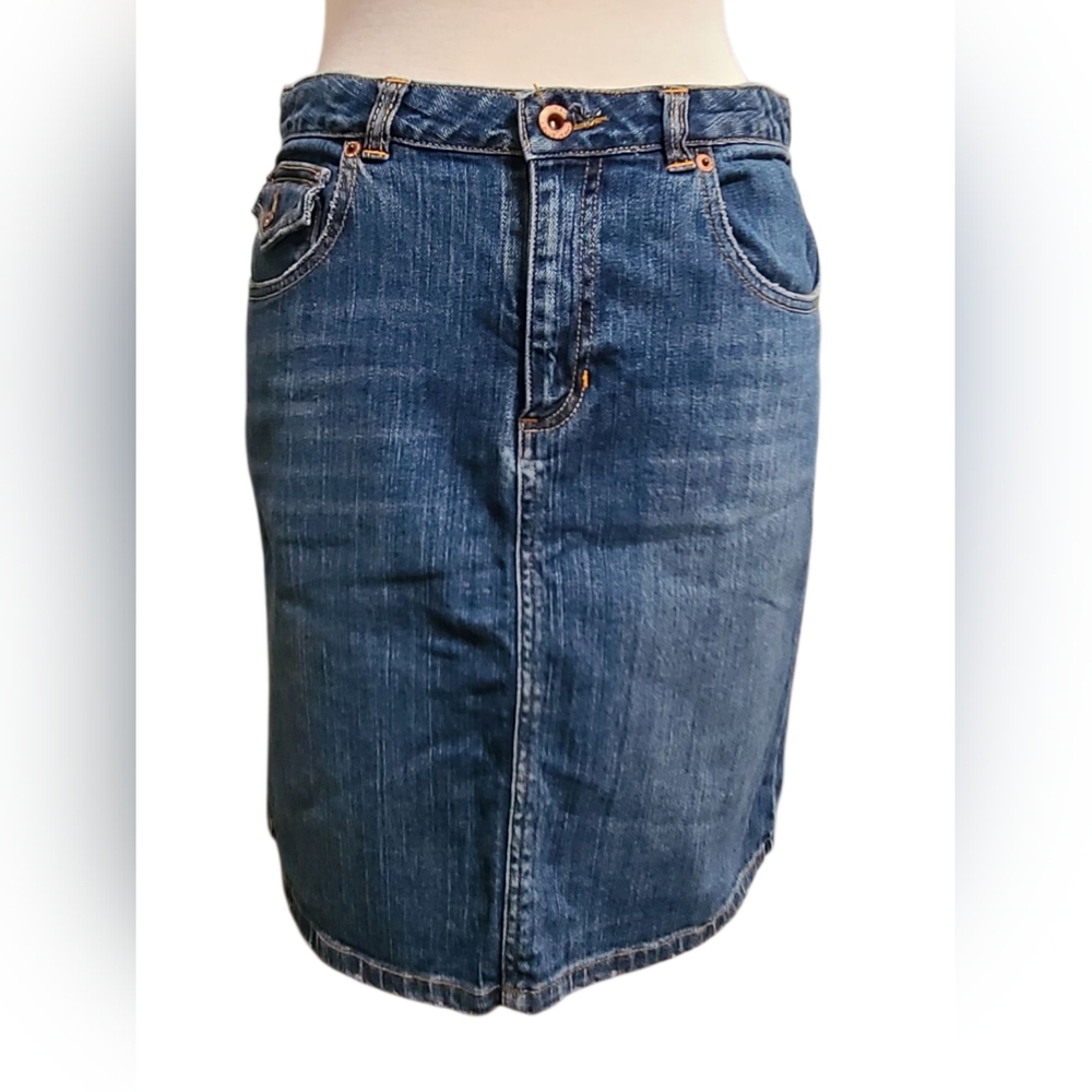 Old Navy Blue Denim Skirt